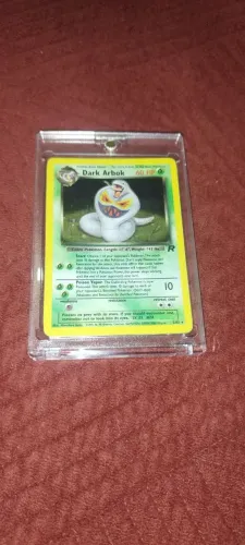 Cartão Pokémon Dark Arbok Gym Holo Base Pokemon Card