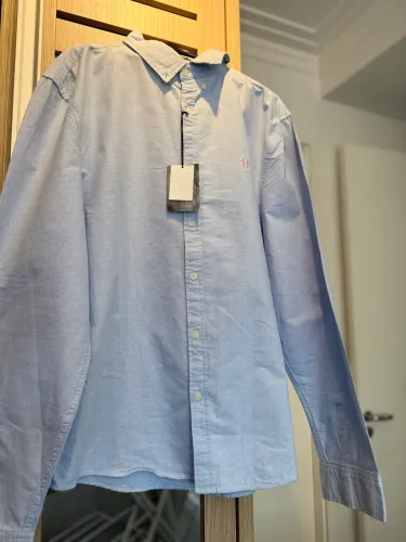 Camisa jeans claro manga longa Polo Wear