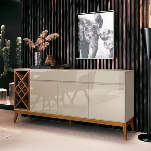 Aparador Buffet com Adega e Design Moderno