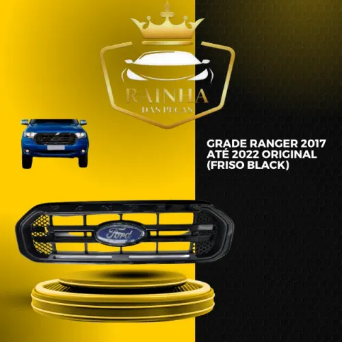 Grade Ranger 2017 até 2022 (Friso Black) - NOVA ORIGINAL