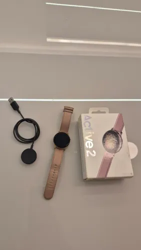 Samsung Galaxy Active 2 Com Pulseira De Couro Rosé Rosa-claro (Usado)