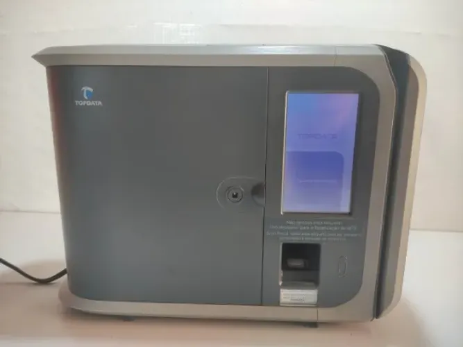 Relógio Ponto Biometria Topdata Tps-524 Emv Cinza-escuro (Usado)