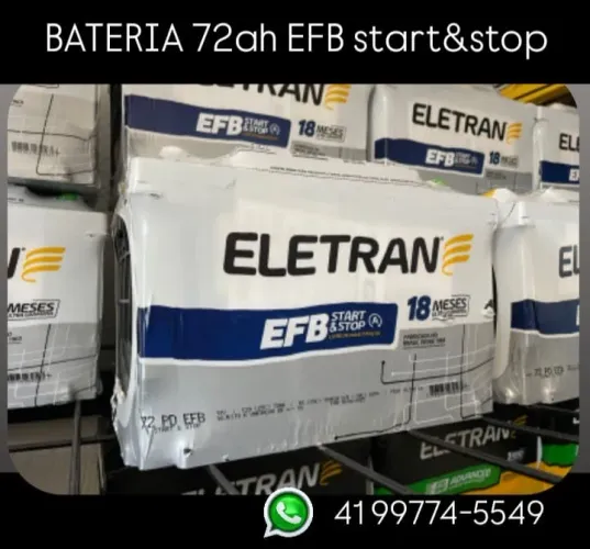 Bateria 72ah EFB - 18 mês de garantia 