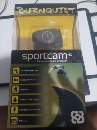Camera sportcam portatil com case à prova dagua
