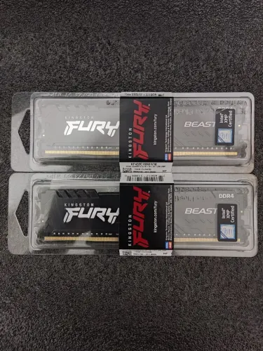 Memória RAM Kingston FURY Beast 32GB (2x16GB) DDR4 3200MHz CL16 (Novas Lacradas)