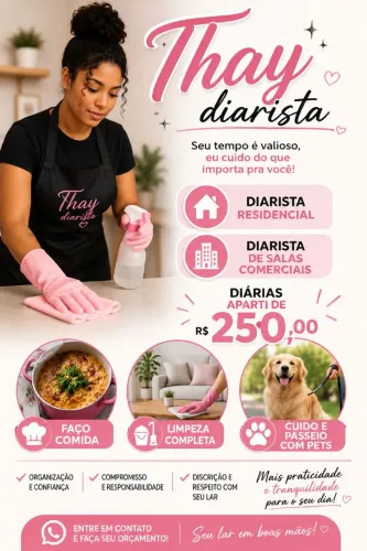Faxineira diarista