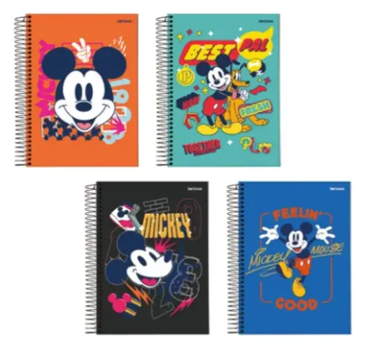 Caderno 10x1 Univ. Mickey C/ 160 Folhas - Jandaia