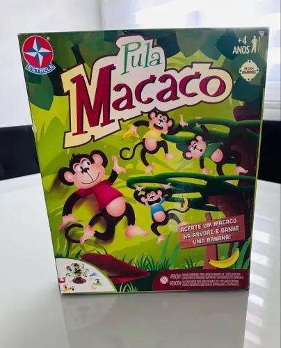 jogo pula macaco da estrela completo com todas as peças na caixa