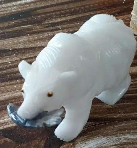 Escultura Urso em pedra