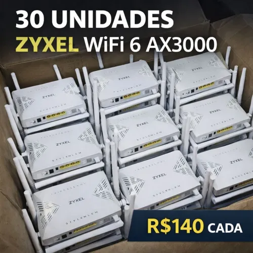 30x ONT Zyxel PX3321-T1 AX3000 WiFi 6 GPON Para Provedor s/fonte