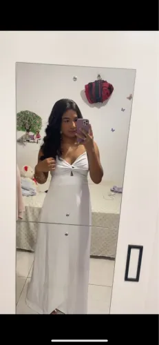 Vestido longo branco 