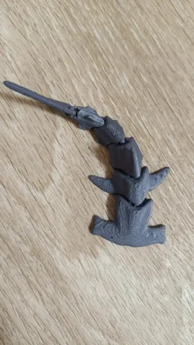 Tubarão Martelo Articulado 3D