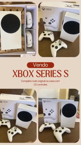 Xbox séries s 512g com 02 controles 