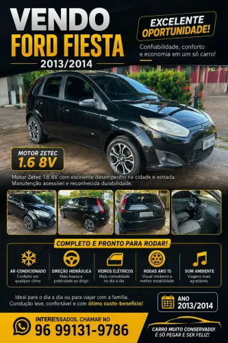 Ford Fiesta SE 1.6 8V Flex 5P 2014