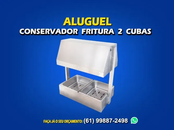 Locação aquecedor de frituras 2 cubas