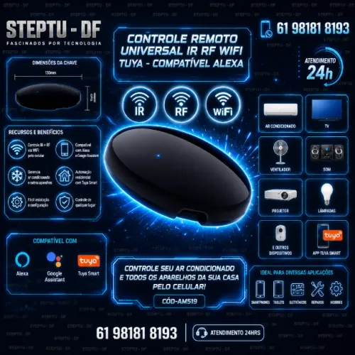 Controle Remoto Universal Ir Rf Wifi para Casa Inteligente COD-AM519