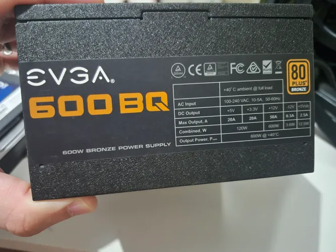 Fonte 600w EVGA 600bq 80plus