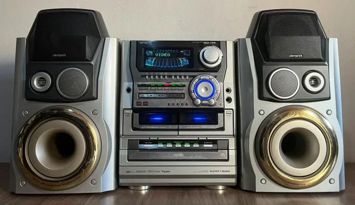 Mini System Aiwa Nsx-t99 6200 Watts Leia Descrição Sony Philips