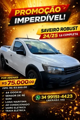 Volkswagen Saveiro Robust 1.6 Total Flex 16V 2025