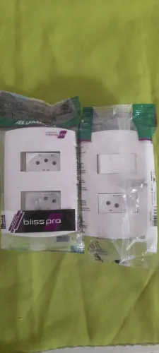 2 TOMADAS/INTERRUPTORES SIMPLES/TOMADA COAXIAL PARA FIOS/SENSOR DE SENSOR de PRESENÇA!