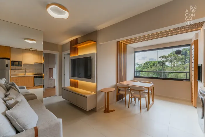 Apartamento 02 Quartos, Mobiliado, Condomínio Clube, Ecoville, Curitiba.