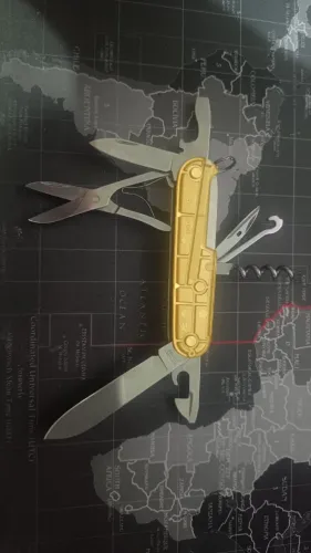 Canivete Suiço Victorinox Climber Gold Edição Limitada 2016 Cor Dourado Translucido