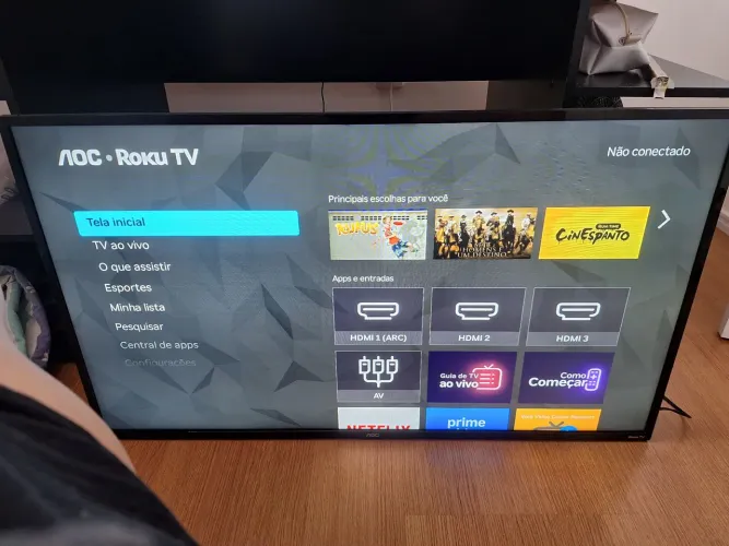 Smart TV AOC roku tv 43 polegadas modelo 43S5195 