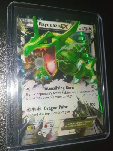 Carta Pokemon TCG Rayquaza EX INGLÊS 2015 Original NM