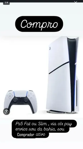 Playstation 5,, slim e fat, observe a foto e leia com atenção