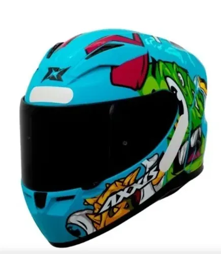 Capacete Axxis Segment  Graffiti C7 Blue Gloss Premium