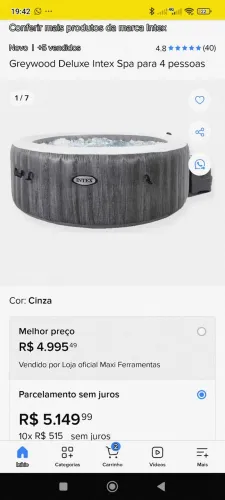 SPA Intex inflável deluxe 220v