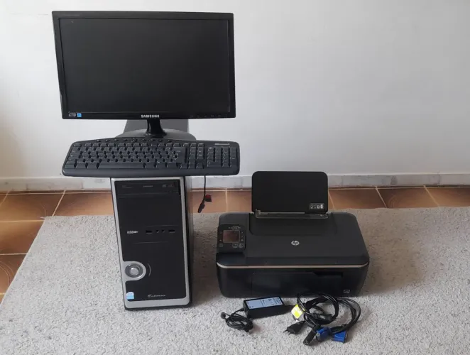 Computador Samsung Zmax, Intel Pentium, Dual Core Inside, completo + impressora.