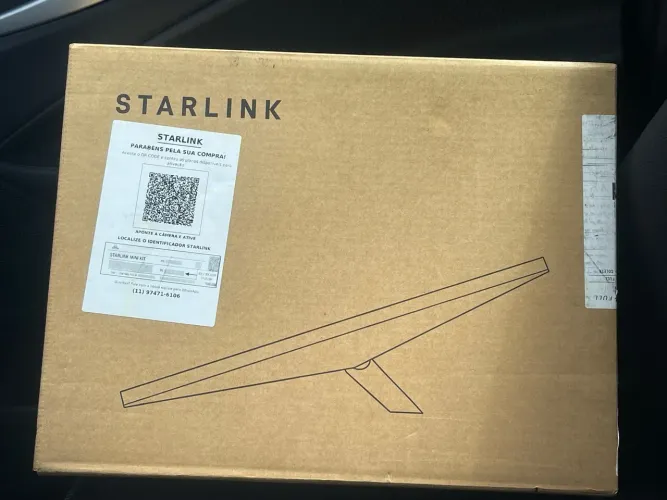 Starlink mini sem uso + acessórios