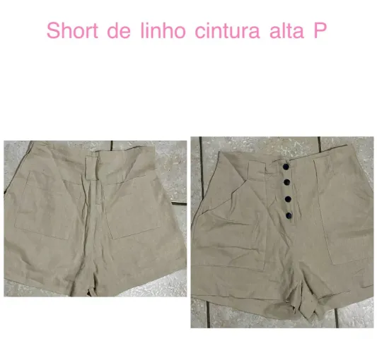 Short de linho P 