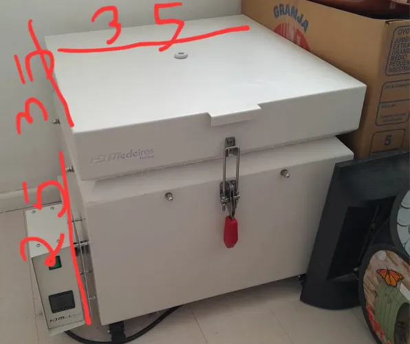 Forno para cerâmica HD Medeiros 1250° modelo gaveta 