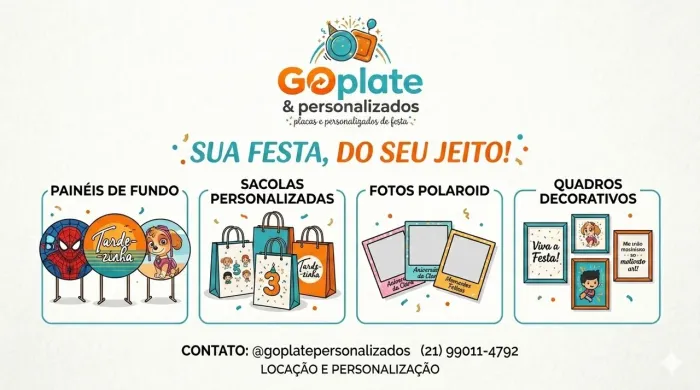 PERSONALIZADOS PARA SUA FESTA - SACOLA, CHAVEIRO, FOTO COM IMA DE GELADEIRA E MUITO MAIS