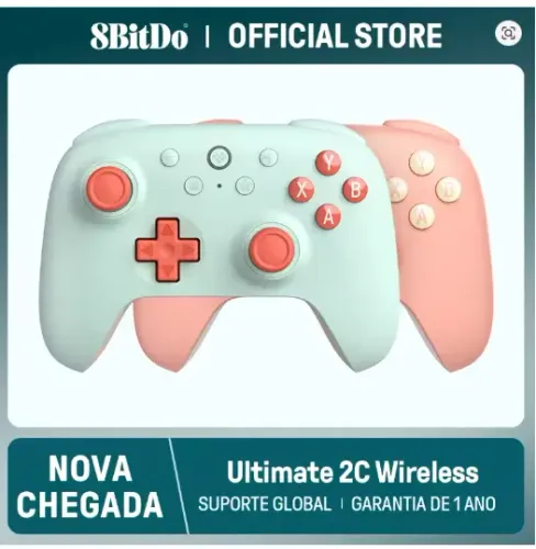 Controle Sem Fio 8BitDo - Ultimate 2C para PC, Windows 
