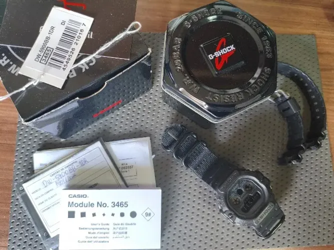 Casio Gshock DW 5900BB - All black completo com NF