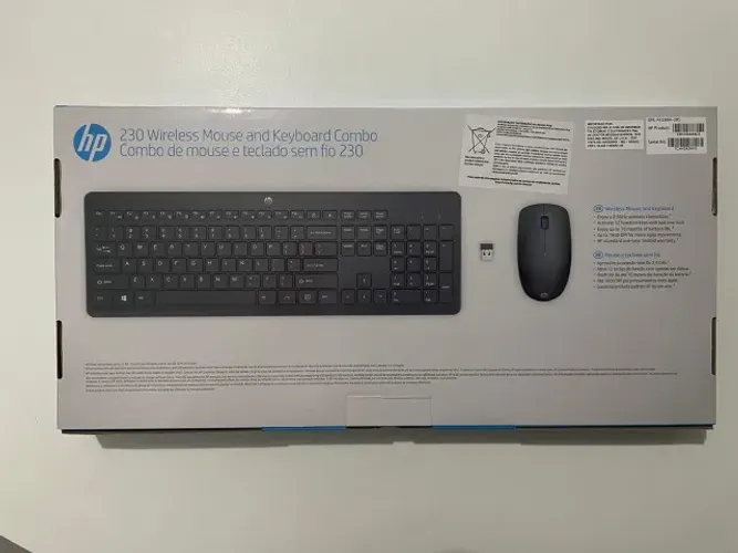 Teclado e Mouse Sem Fio HP