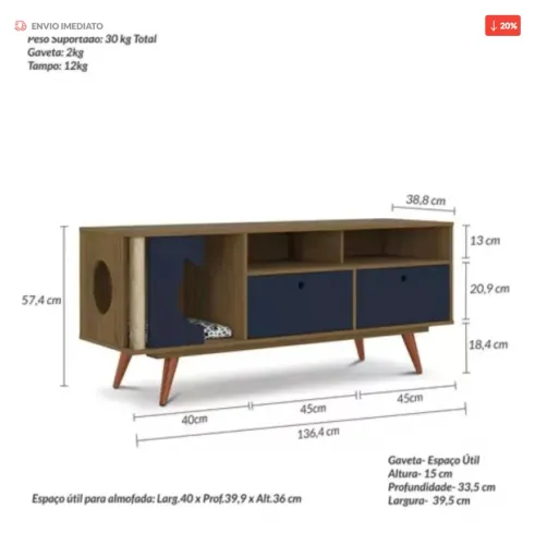 Rack para tv - pet