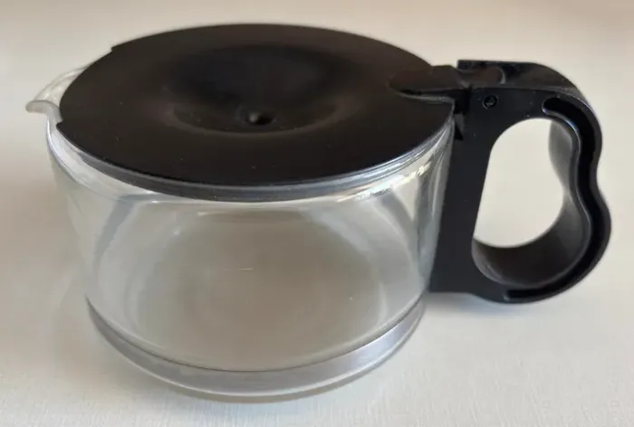 Jarra de Vidro para Cafeteira Walita ou Britânia - Tampa Preta - 600ml