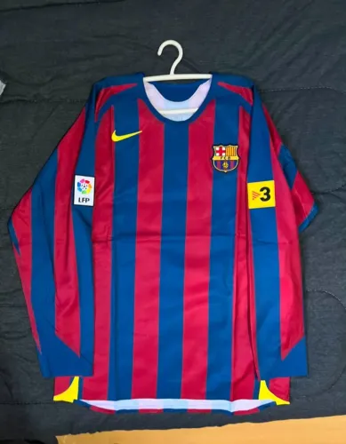 Camisa Barcelona 2006 Manga Longa Reedição