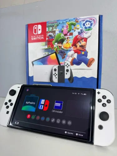 Nintendo switch OLED DESBLOQUEADO + Micro SD 128GB de qualidade!