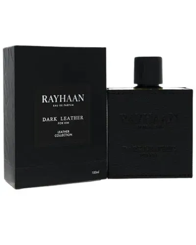 rayhaan dark leather for him 100ml masculino original novo