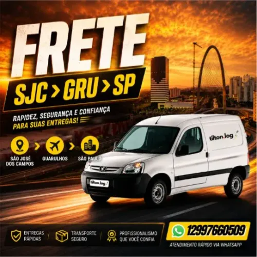 FRETE SJC > VALE + GUARULHOS + SP