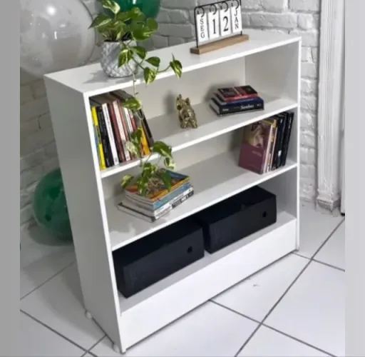estante para livros branca