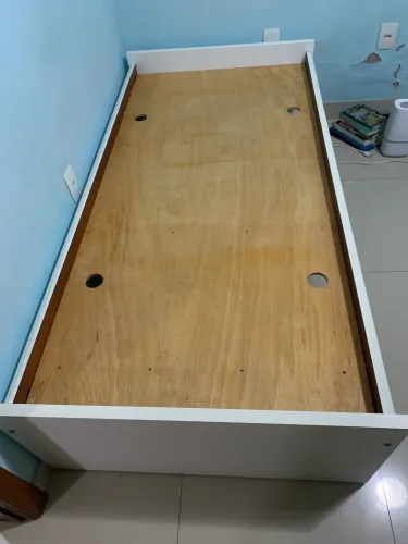 Cama de Solteiro MDF com gaveta