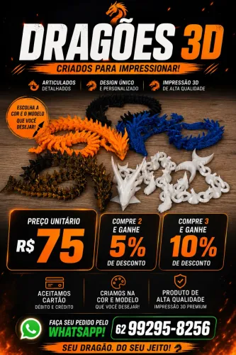 Dragões em 3d