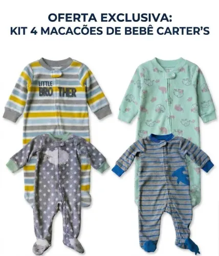Lote Carter's Fleece 3-6meses excelente estado