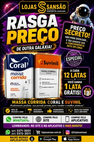 MASSA CORRIODA CORAL OU SUVINIL 25 KG